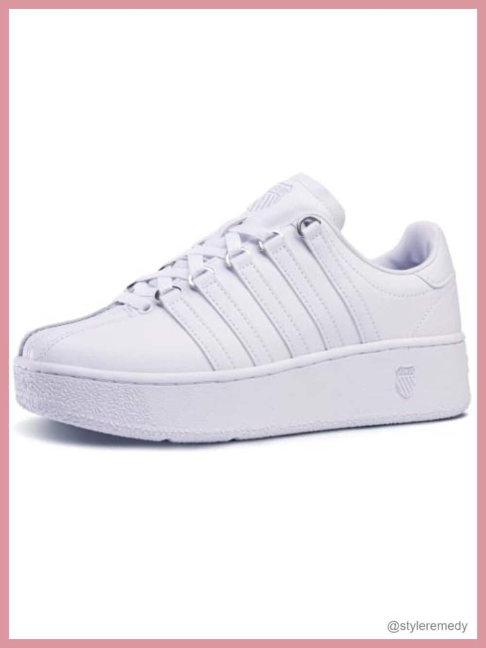 K-Swiss Platform Leather Sneaker Lace-Up